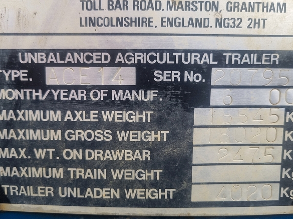 Chris Atkin & Son Ltd - Marston ACE14